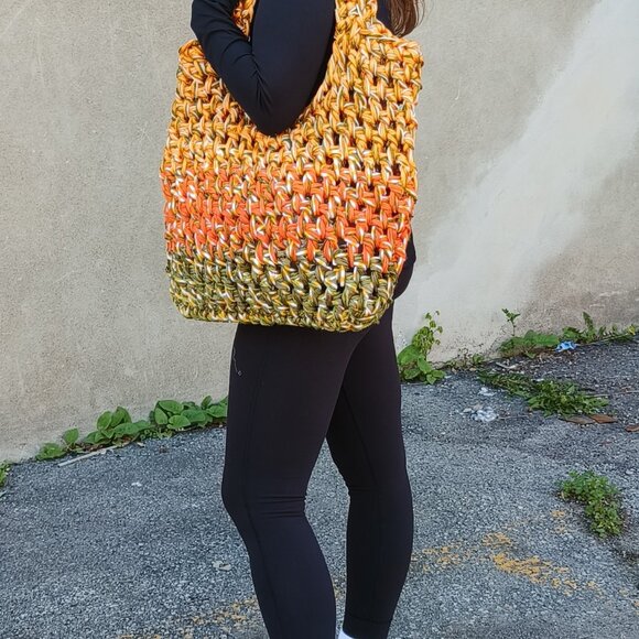 large summer beach bag crochet handmade oversized - Picture 4 of 6